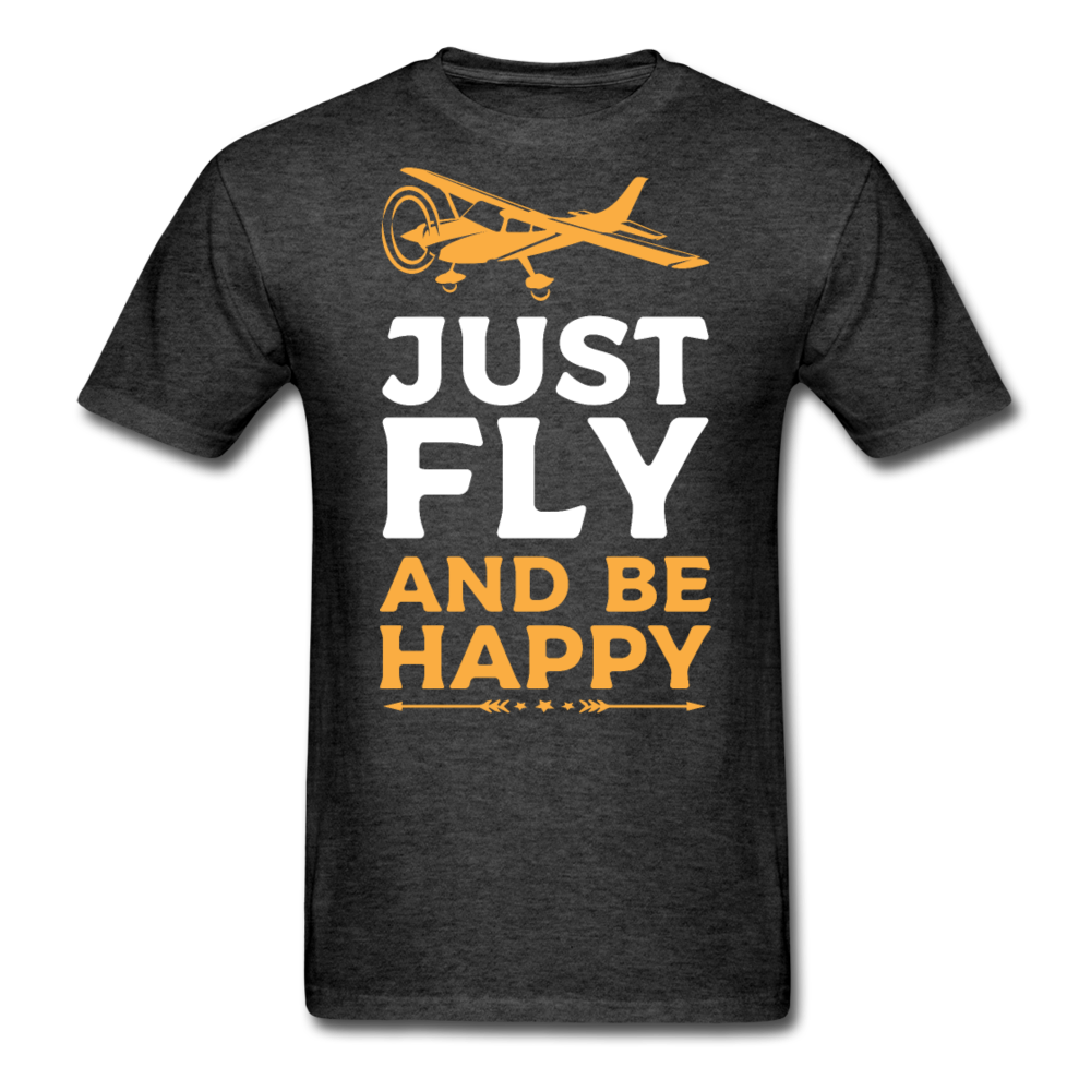 Just Fly And Be Happy - Unisex Classic T-Shirt - heather black