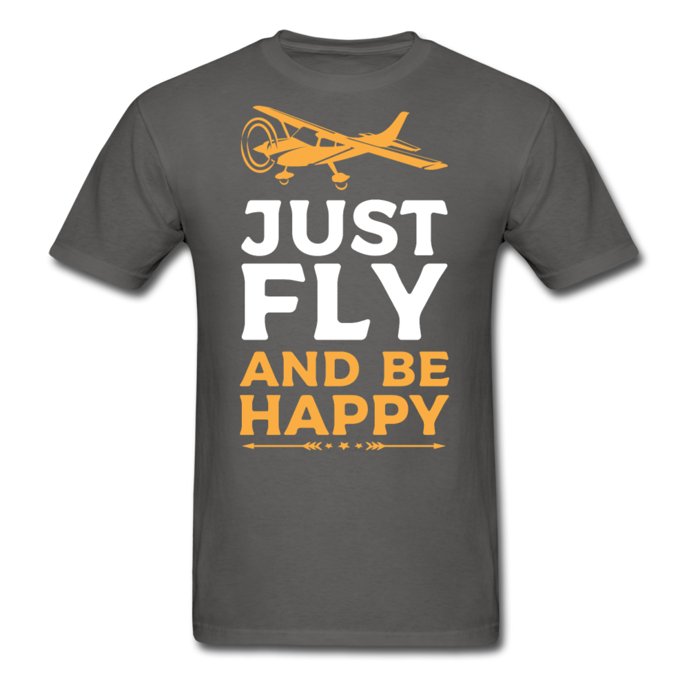 Just Fly And Be Happy - Unisex Classic T-Shirt - charcoal