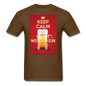 Keep Calm Drink Wisconsin Beer - Unisex Classic T-Shirt - brown