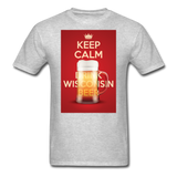 Keep Calm Drink Wisconsin Beer - Unisex Classic T-Shirt - heather gray