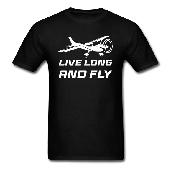 Live Long And Fly - White - Unisex Classic T-Shirt - black