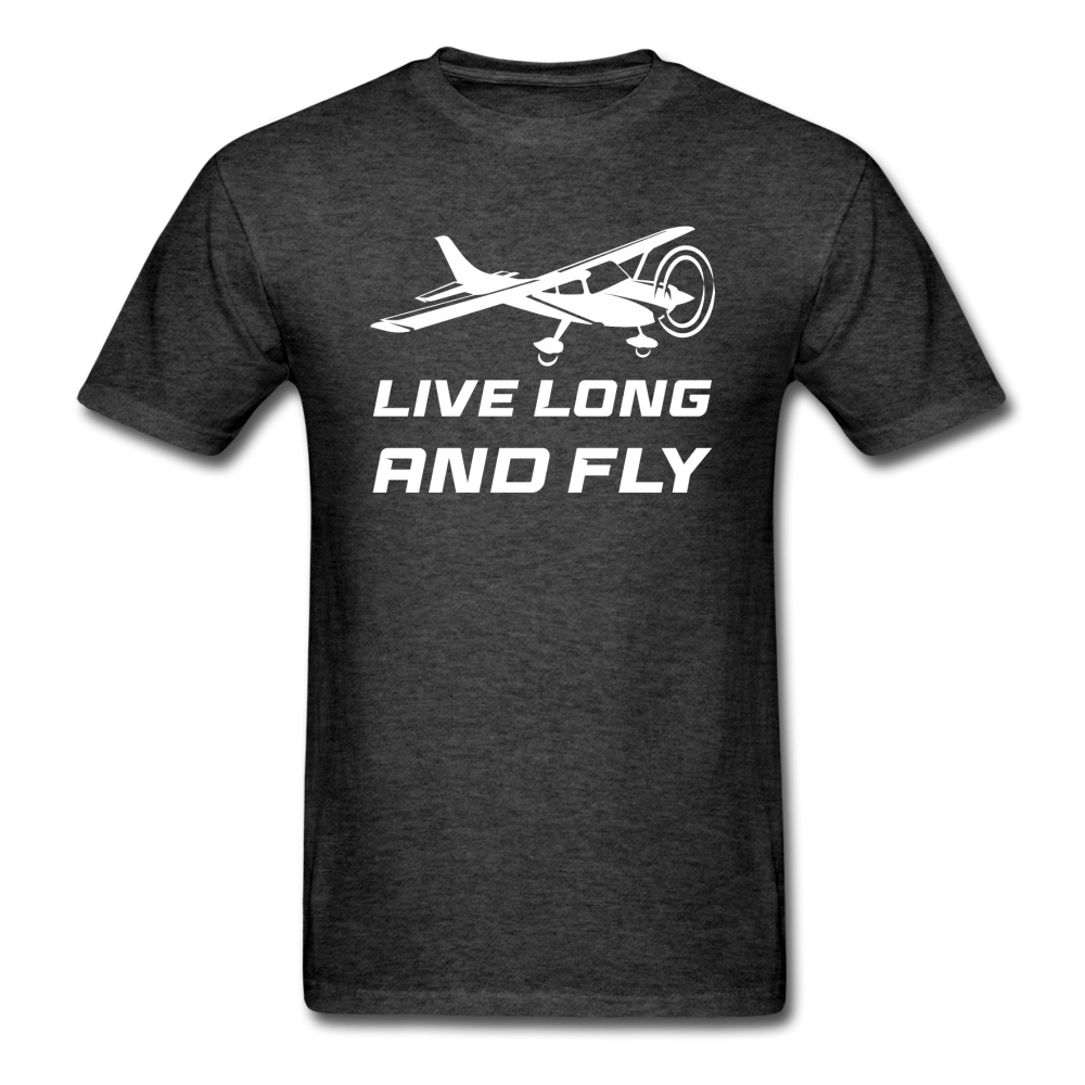 Live Long And Fly - White - Unisex Classic T-Shirt - heather black