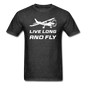 Live Long And Fly - White - Unisex Classic T-Shirt - heather black