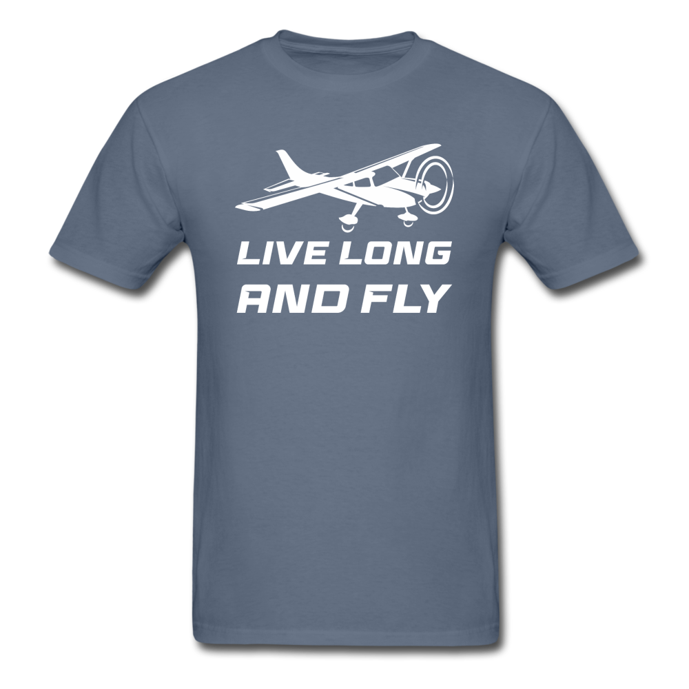 Live Long And Fly - White - Unisex Classic T-Shirt - denim