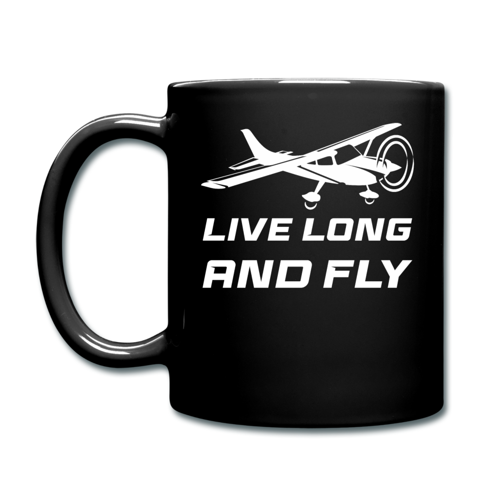 Live Long And Fly - White - Full Color Mug - black