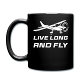 Live Long And Fly - White - Full Color Mug - black