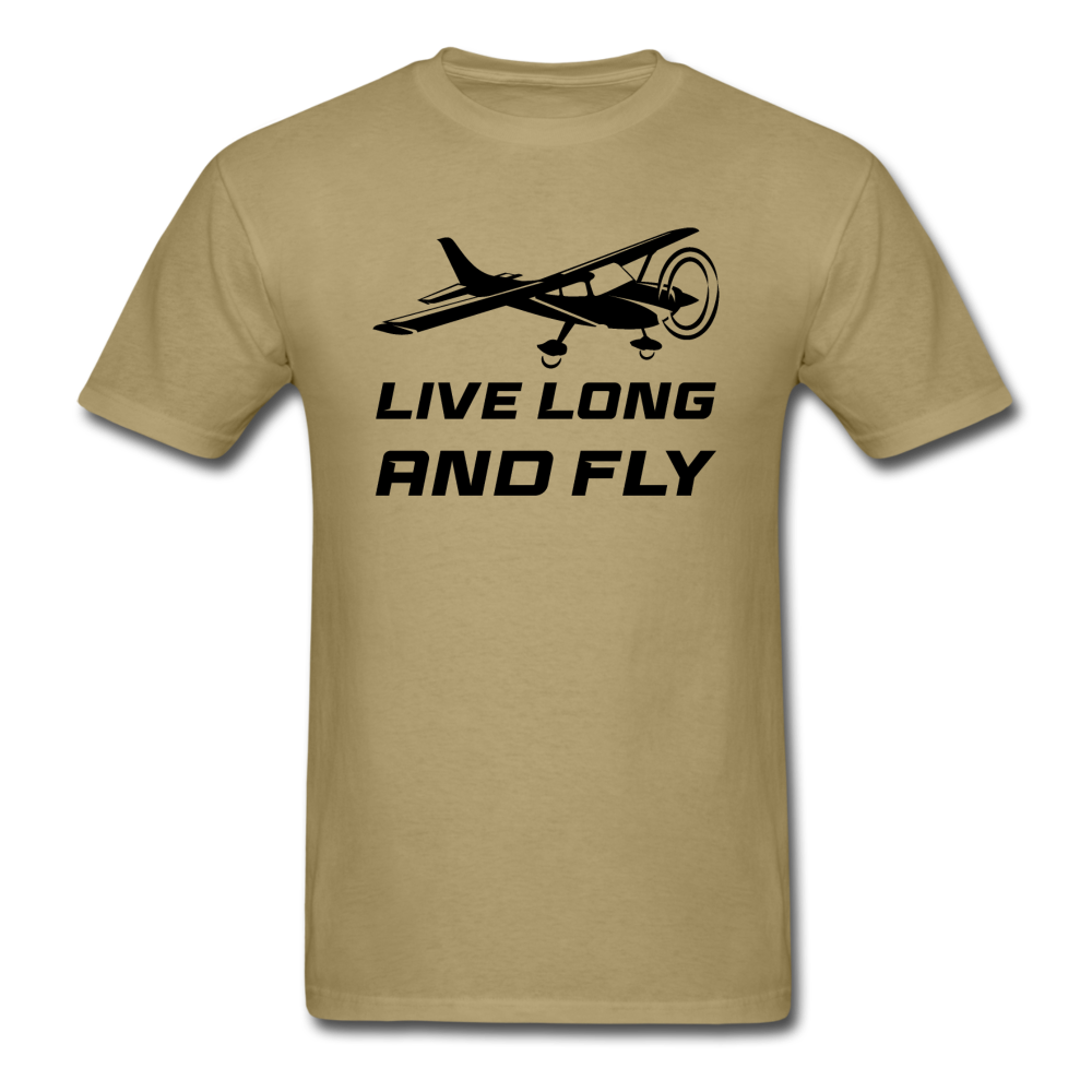 Live Long And Fly - Black - Unisex Classic T-Shirt - khaki