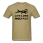 Live Long And Fly - Black - Unisex Classic T-Shirt - khaki