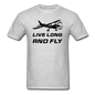 Live Long And Fly - Black - Unisex Classic T-Shirt - heather gray