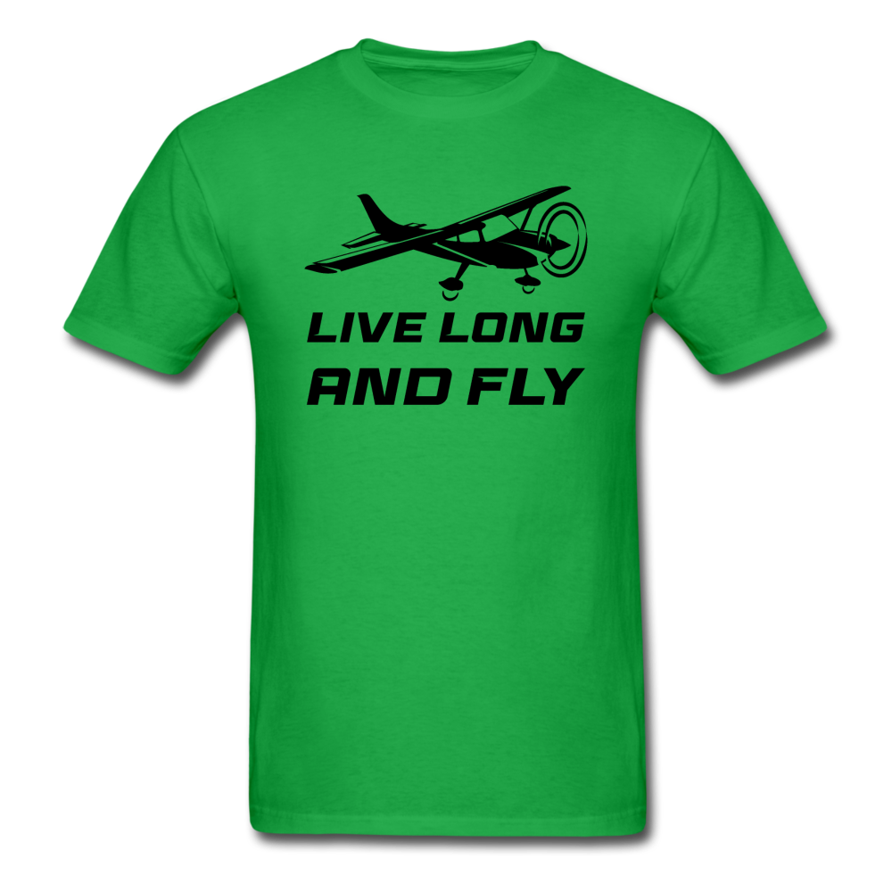 Live Long And Fly - Black - Unisex Classic T-Shirt - bright green