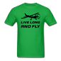 Live Long And Fly - Black - Unisex Classic T-Shirt - bright green