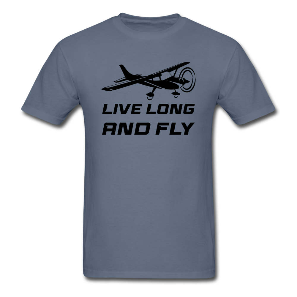 Live Long And Fly - Black - Unisex Classic T-Shirt - denim