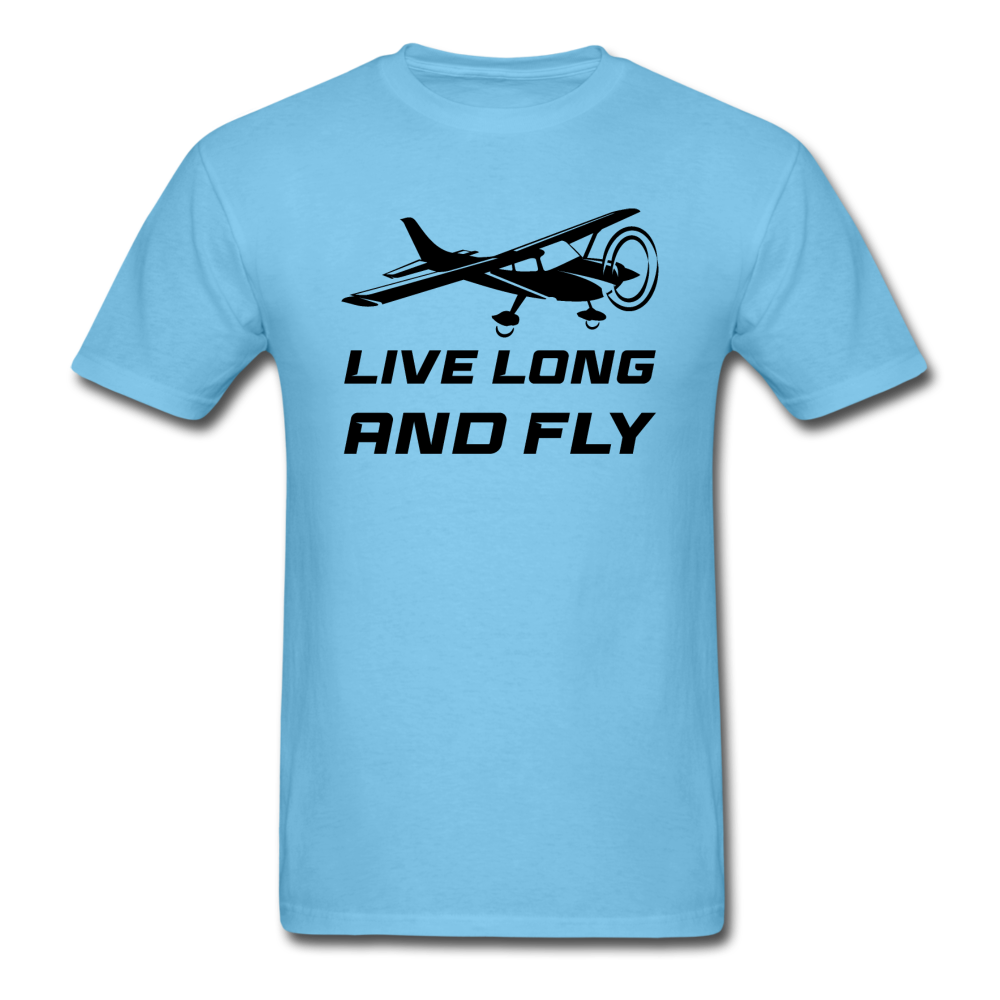 Live Long And Fly - Black - Unisex Classic T-Shirt - aquatic blue