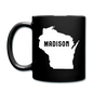 Madison, Wisconsin - State - Full Color Mug - black