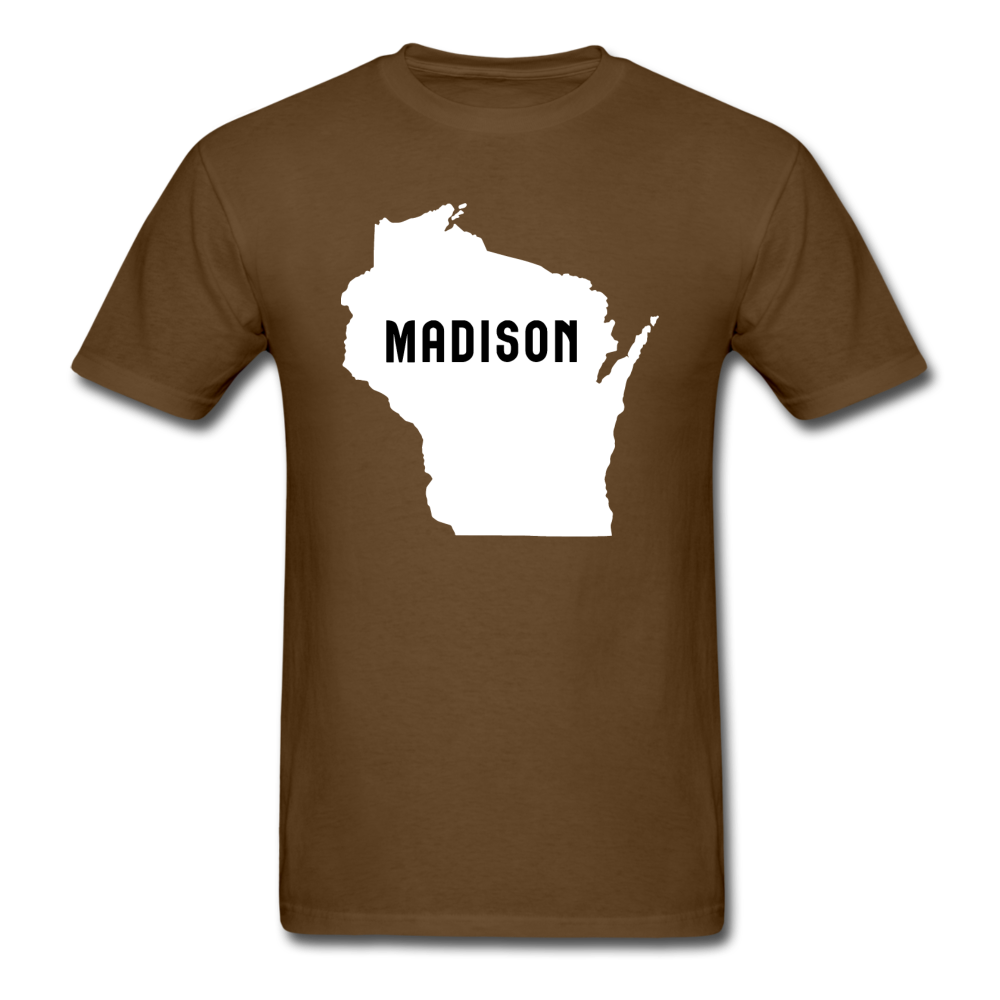 Madison, Wisconsin - State - Unisex Classic T-Shirt - brown