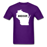 Madison, Wisconsin - State - Unisex Classic T-Shirt - purple