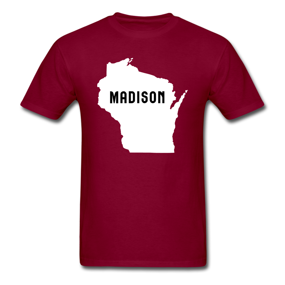 Madison, Wisconsin - State - Unisex Classic T-Shirt - burgundy