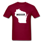 Madison, Wisconsin - State - Unisex Classic T-Shirt - burgundy