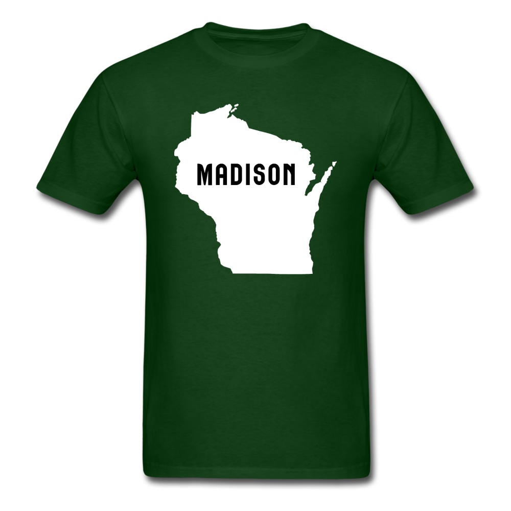 Madison, Wisconsin - State - Unisex Classic T-Shirt - forest green