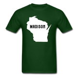 Madison, Wisconsin - State - Unisex Classic T-Shirt - forest green