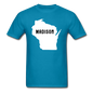 Madison, Wisconsin - State - Unisex Classic T-Shirt - turquoise