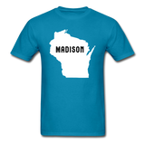 Madison, Wisconsin - State - Unisex Classic T-Shirt - turquoise