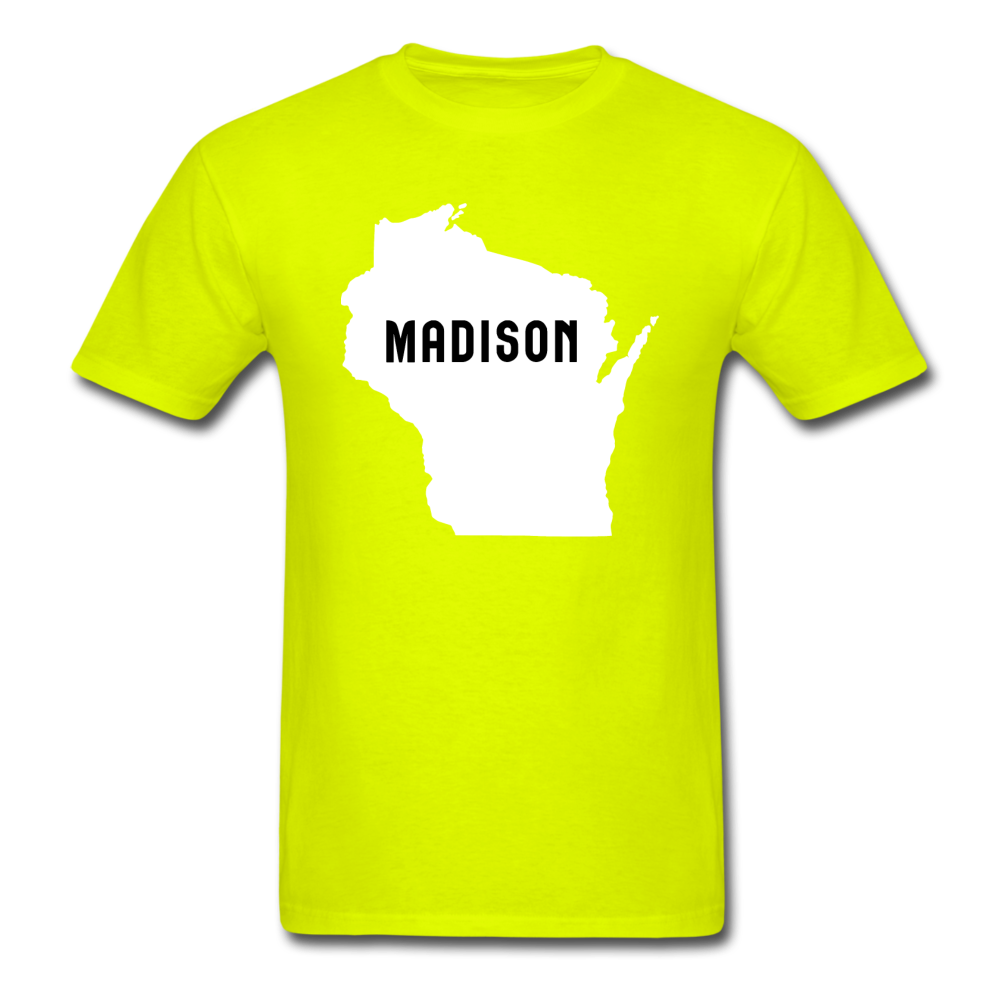 Madison, Wisconsin - State - Unisex Classic T-Shirt - safety green