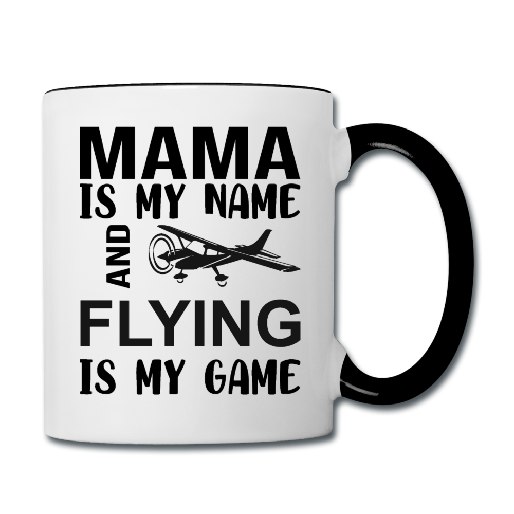 Mama - Flying - Black - Contrast Coffee Mug - white/black