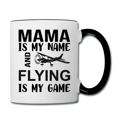 Mama - Flying - Black - Contrast Coffee Mug - white/black