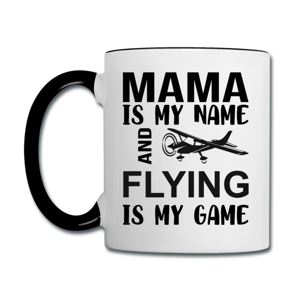 Mama - Flying - Black - Contrast Coffee Mug - white/black