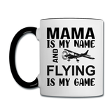 Mama - Flying - Black - Contrast Coffee Mug - white/black