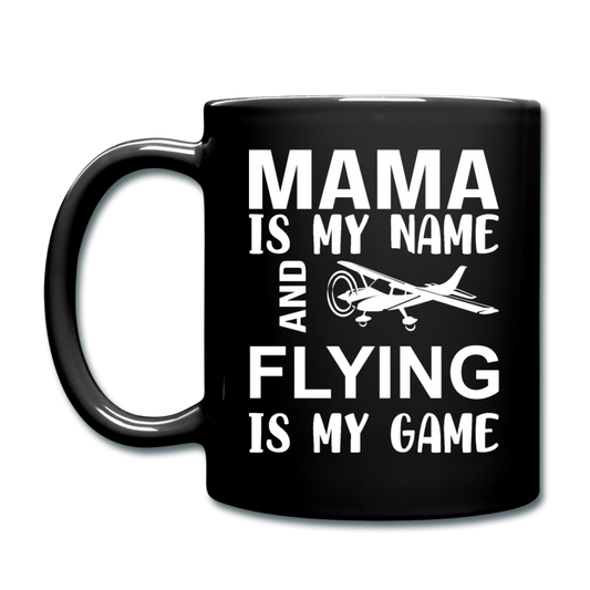 Mama - Flying - White - Full Color Mug - black