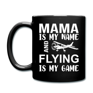 Mama - Flying - White - Full Color Mug - black