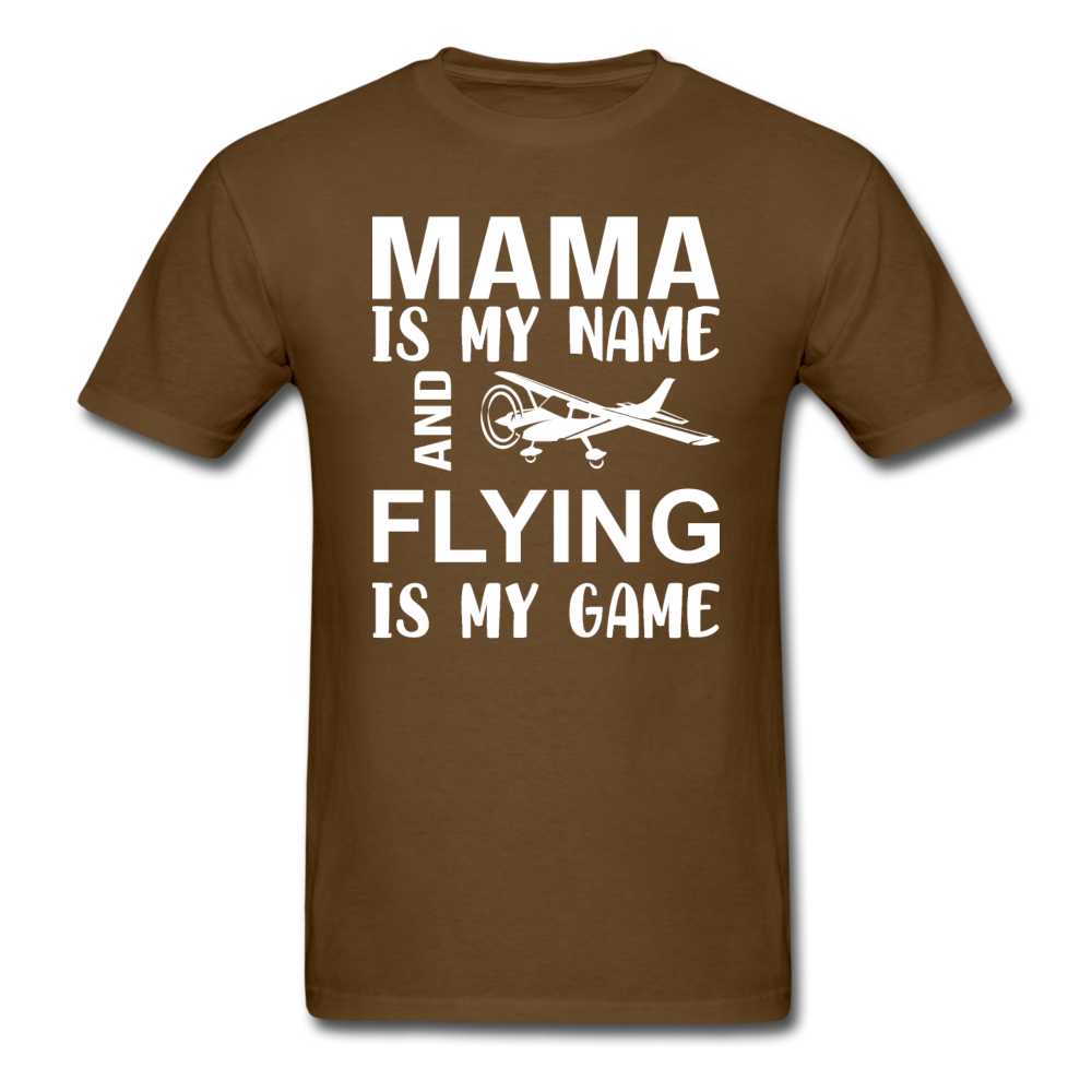 Mama - Flying - White - Unisex Classic T-Shirt - brown