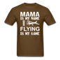 Mama - Flying - White - Unisex Classic T-Shirt - brown