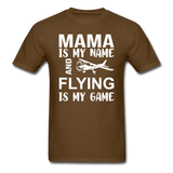 Mama - Flying - White - Unisex Classic T-Shirt - brown