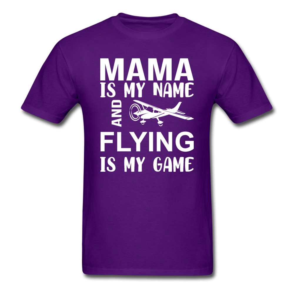 Mama - Flying - White - Unisex Classic T-Shirt - purple