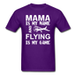 Mama - Flying - White - Unisex Classic T-Shirt - purple