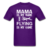 Mama - Flying - White - Unisex Classic T-Shirt - purple