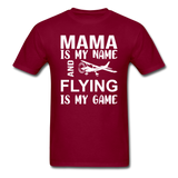 Mama - Flying - White - Unisex Classic T-Shirt - burgundy