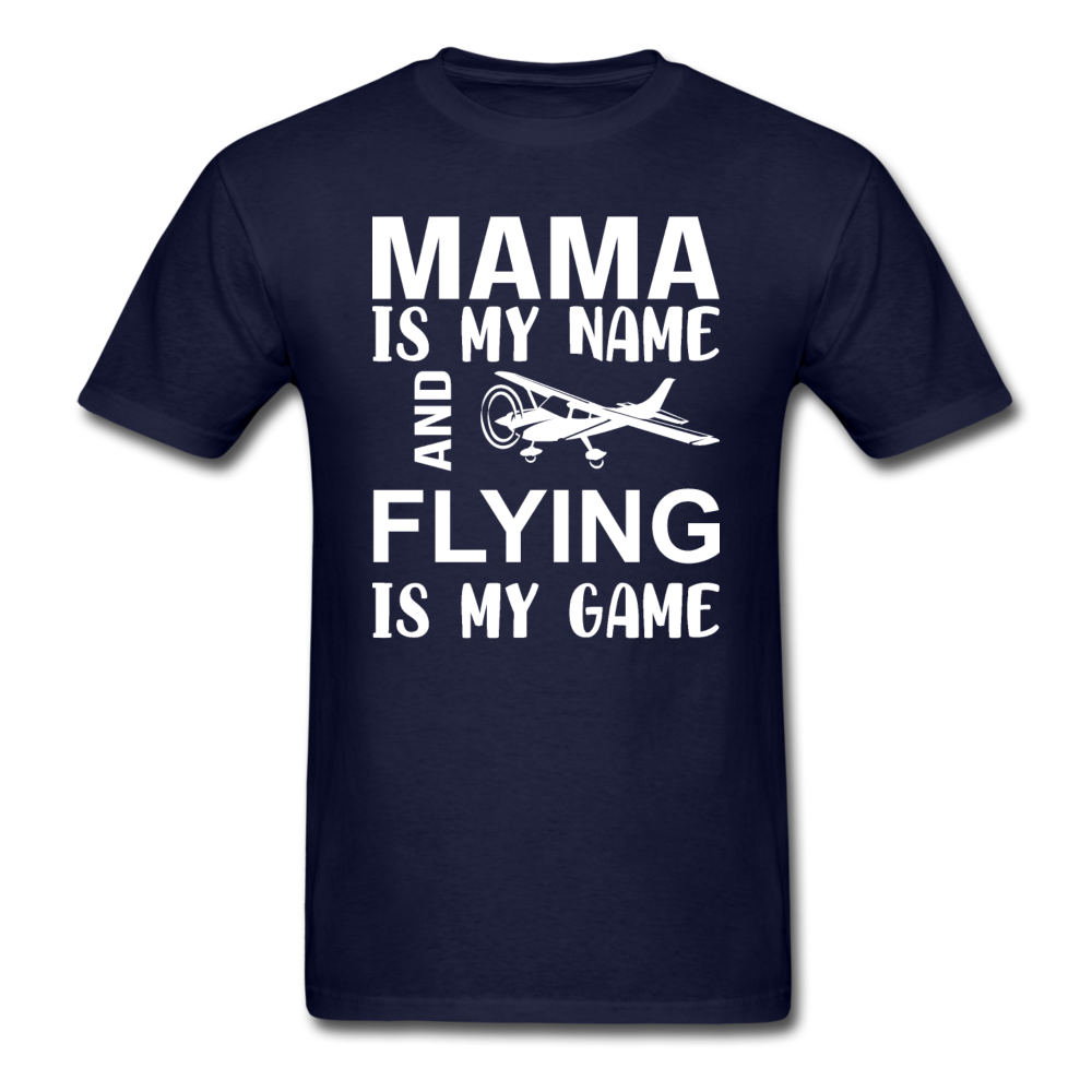 Mama - Flying - White - Unisex Classic T-Shirt - navy