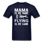 Mama - Flying - White - Unisex Classic T-Shirt - navy