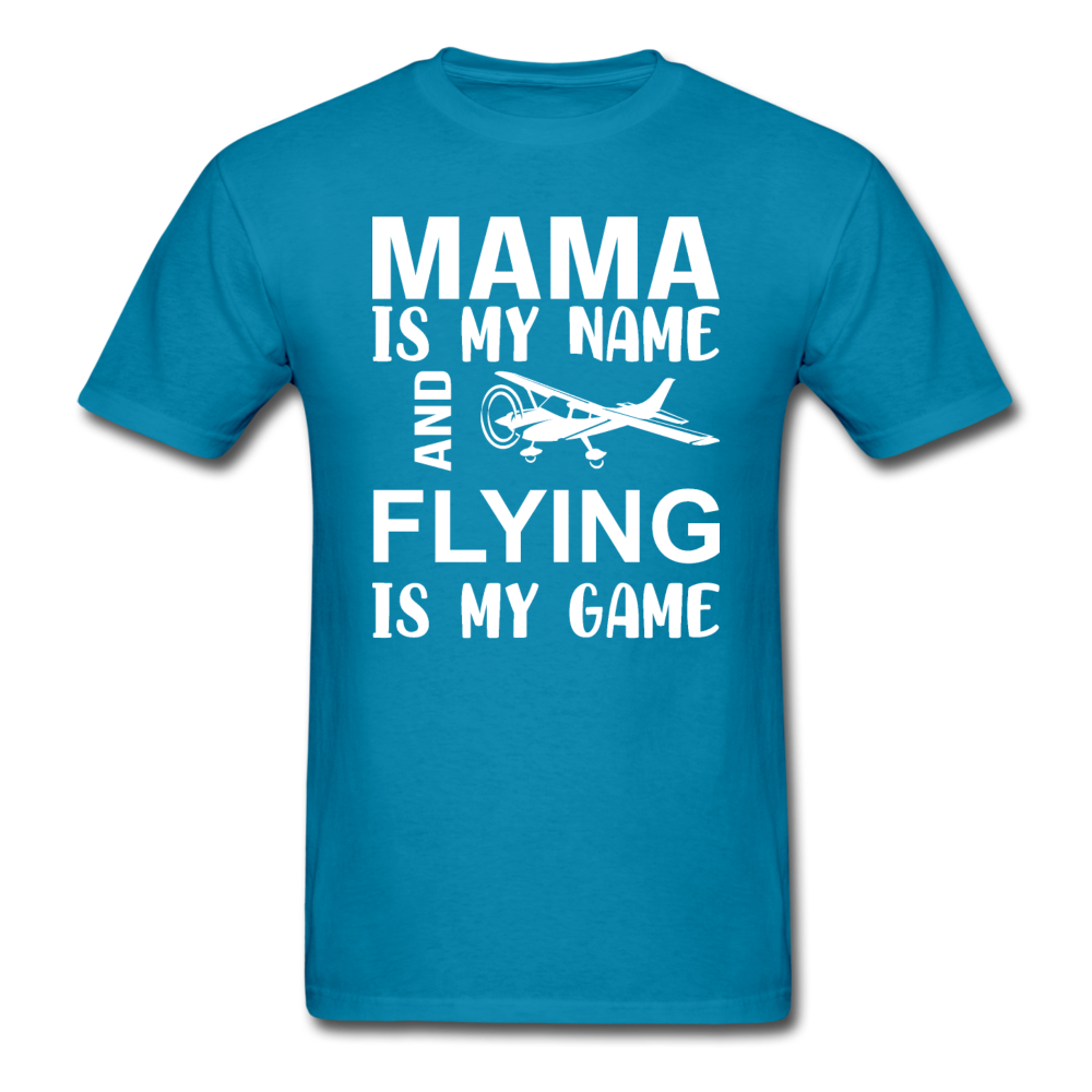 Mama - Flying - White - Unisex Classic T-Shirt - turquoise