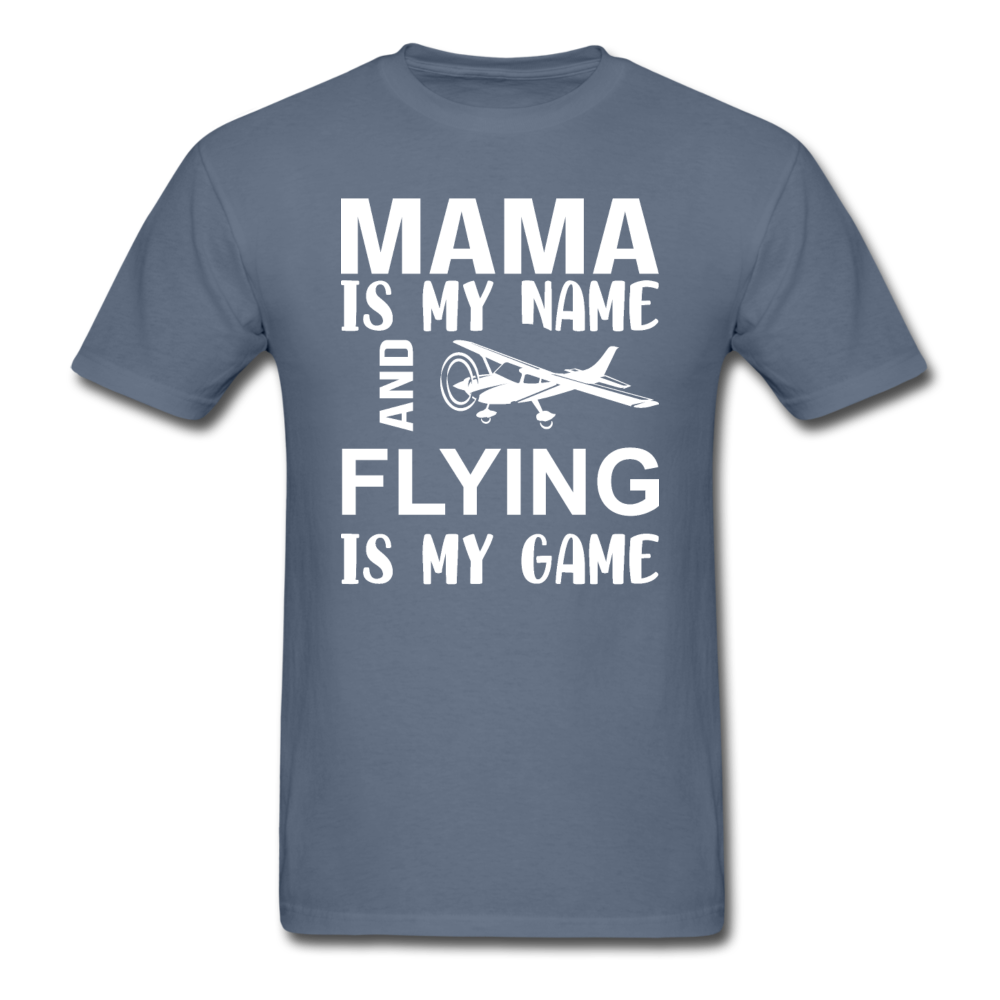 Mama - Flying - White - Unisex Classic T-Shirt - denim