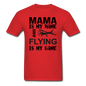 Mama - Flying - White - Unisex Classic T-Shirt - red