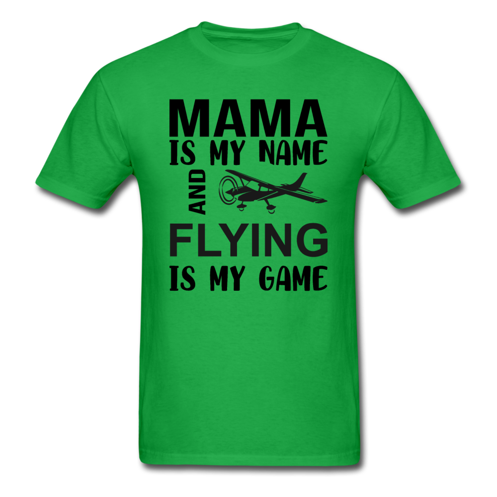 Mama - Flying - White - Unisex Classic T-Shirt - bright green