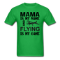 Mama - Flying - White - Unisex Classic T-Shirt - bright green