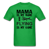 Mama - Flying - White - Unisex Classic T-Shirt - bright green