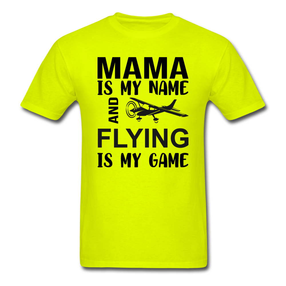 Mama - Flying - White - Unisex Classic T-Shirt - safety green