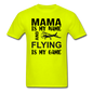 Mama - Flying - White - Unisex Classic T-Shirt - safety green